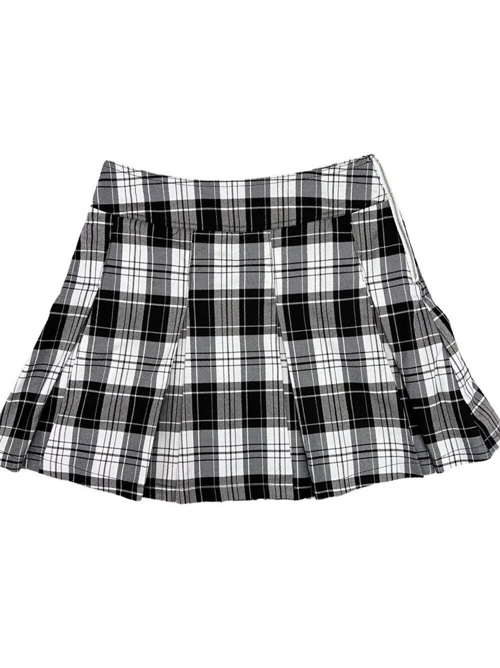 🎩🗝️ NWT $39 Jolt Plaid & Pleated Skirt